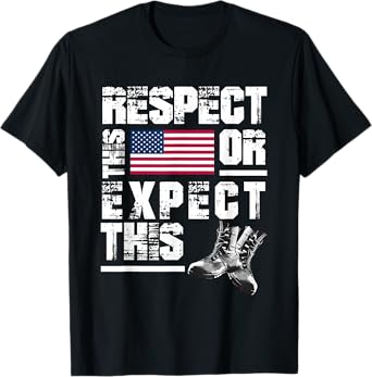 RESPECT THIS OR EXPECT THIS Funny design T-Shirt