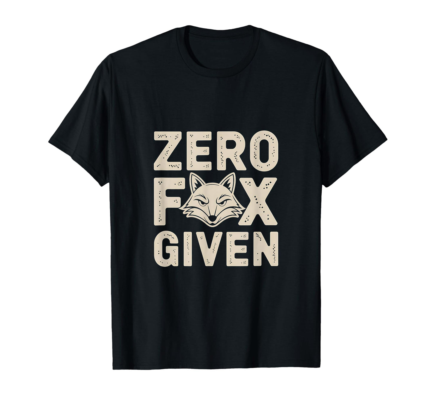 Zero Fox Given Vintage Retro Funny Animal Sarcastic T-Shirt