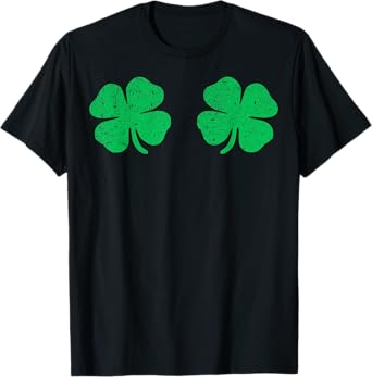 Saint Patricks Day Shamrock Boobs St.Patrick's Day Boobies T-Shirt