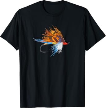 Fly Fishing Trout Fly Tie Art Fisherman Fly Fish Hook Art T-Shirt