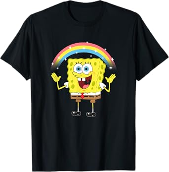 SpongeBob SquarePants Imagination Cute Rainbow Shot T-Shirt