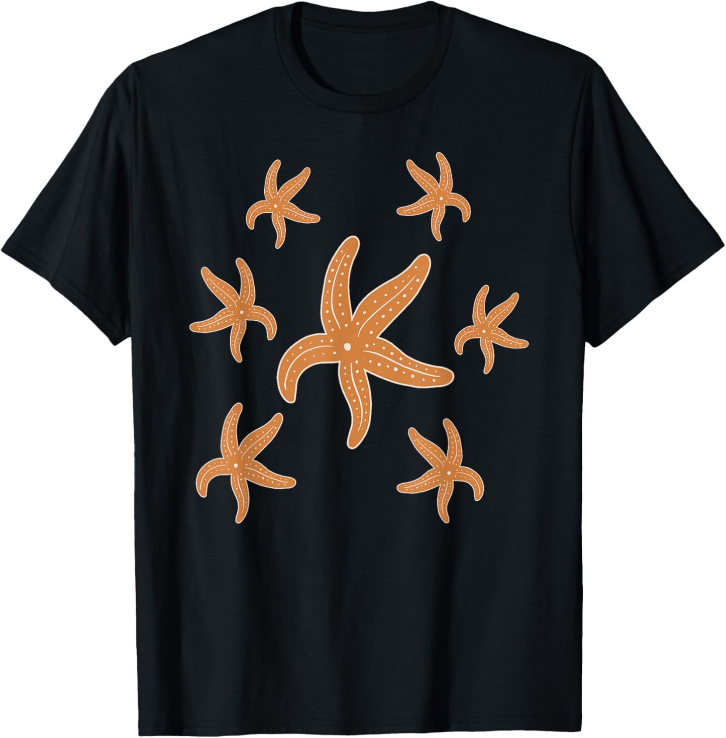 Starfish Coastal Design Summer Vacation Nautical Ocean Life T-Shirt