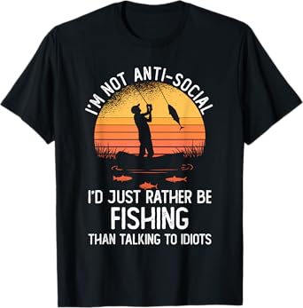 Fishing Shirt | I'd Rather Be Fishing | Funny Fishing T-Shirt
