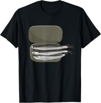 Anchovy Eater Loves Anchovies Canned Fish Food Pizza T-Shirt