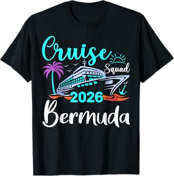 Bermuda Cruise Squad 2026 Family Holiday Matching T-Shirt