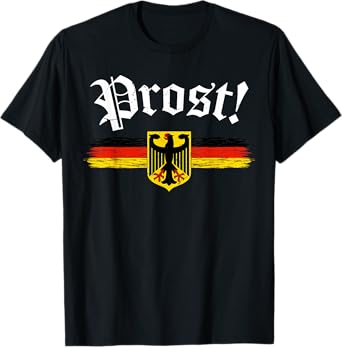 Oktoberfest Shirt For Men Women German Flag Prost Vintage T-Shirt