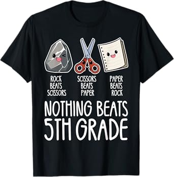 Nothing Beats 5th Grade Funny Back to School Kids Teachers T-Shirt