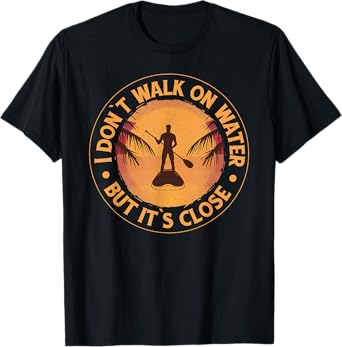 Men Paddleboarder on SUP Paddle Board for Standup Paddling T-Shirt