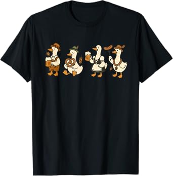 Funny Silly Goose On The Loose Goose Oktoberfest Festival T-Shirt