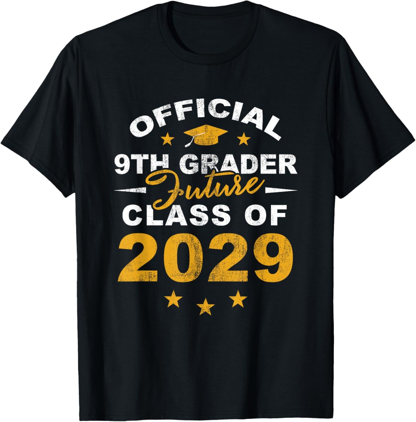 Official 9th Grader Future Class Of 2029 First Day School T-shirt by TeeBrew