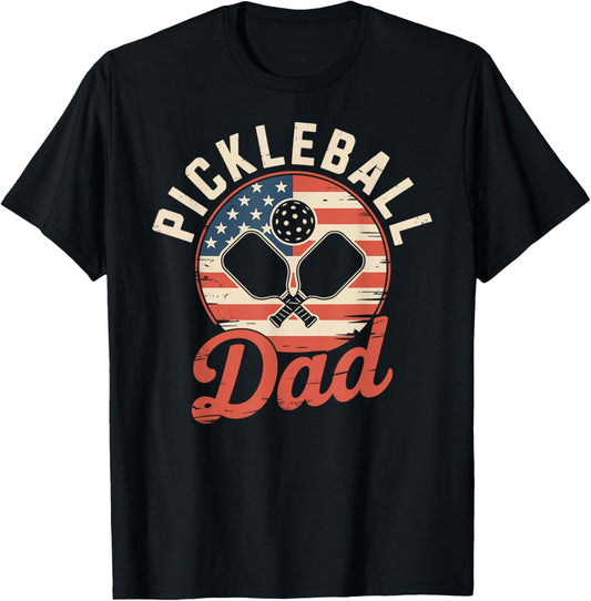 Pickleball Dad Fathers Day T-Shirt