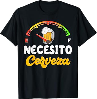 Necesito-Cerveza Mexican Beer Spanish Cinco De Mayo Party T-Shirt