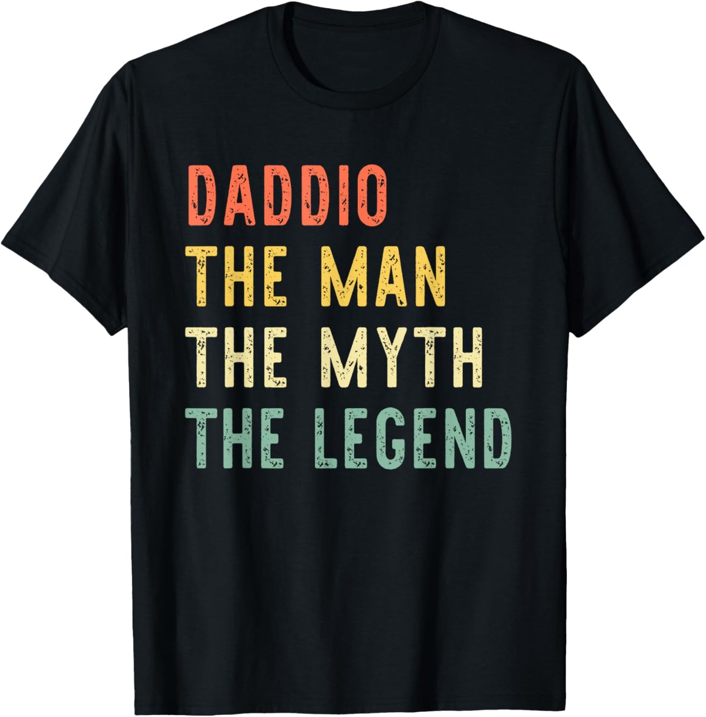 Daddio The Man The Myth The Legend Retro Vintage T-Shirt