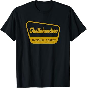 Chattahoochee National Forest Vintage Inspired Sign Graphic T-Shirt