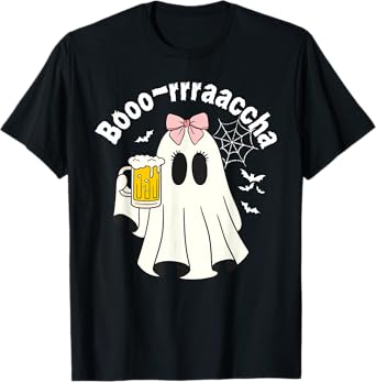 Booo-rrraaccha Funny Ghost Beer Halloween Spooky Season T-Shirt