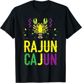 Rajun Cajun Crawfish Crayfish Lobster Mardi Gras T-Shirt
