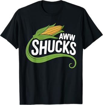 Aww Shucks Funny Corn Pun Corn On The Cob T-Shirt