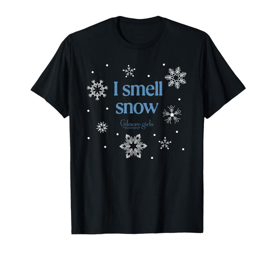Gilmore Girls I Smell Snow with Snowflakes TV Show T-Shirt
