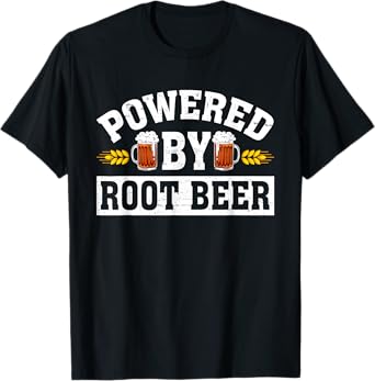 Funny Root Beer Drinking Drinker Dad Papa Beer Lover T-Shirt