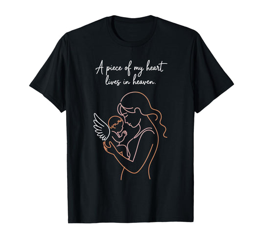 Mom of an Angel Mothers Day Heaven Baby Infant Loss Memory T-Shirt