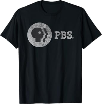 PBS Distressed Vintage Logo Public Broadcasting Service T-Shirt