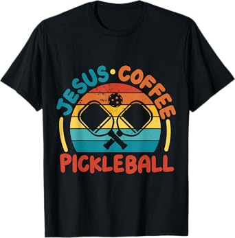 Jesus Coffee Pickleball T-Shirt