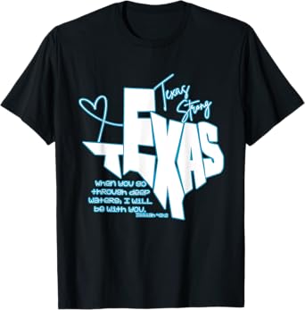When you go through deep waters, I will be with you. T-Shirt