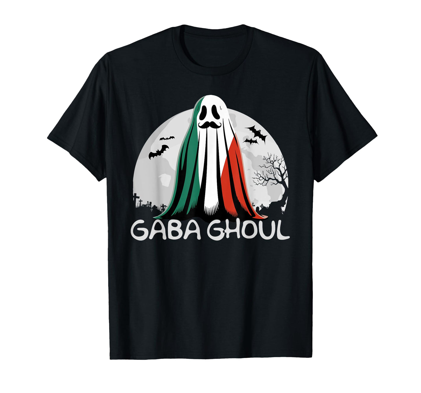 Halloween Graveyard Gaba Ghoul Ghost Funny Italian Gabaghool T-Shirt