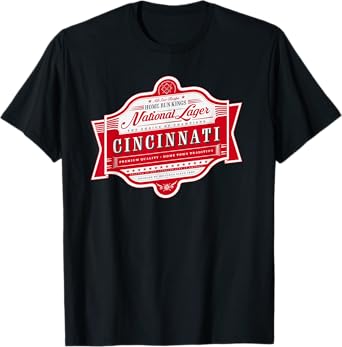 Classic Cincinnati Beer Label T-Shirt - Cincinnati Pride T-Shirt