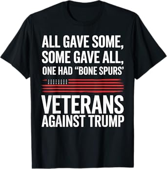Veterans Against Trump Anti Trump Political Protest T-Shirt
