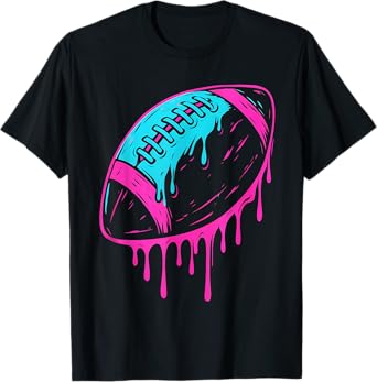 Football Drip for Boys Wr Lineman Youth Qb Rb Kid Linebacker T-Shirt