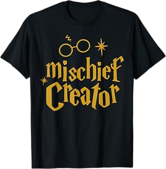Mischief Creator Funny Magical Wizard Birthday Boys Girls T-Shirt