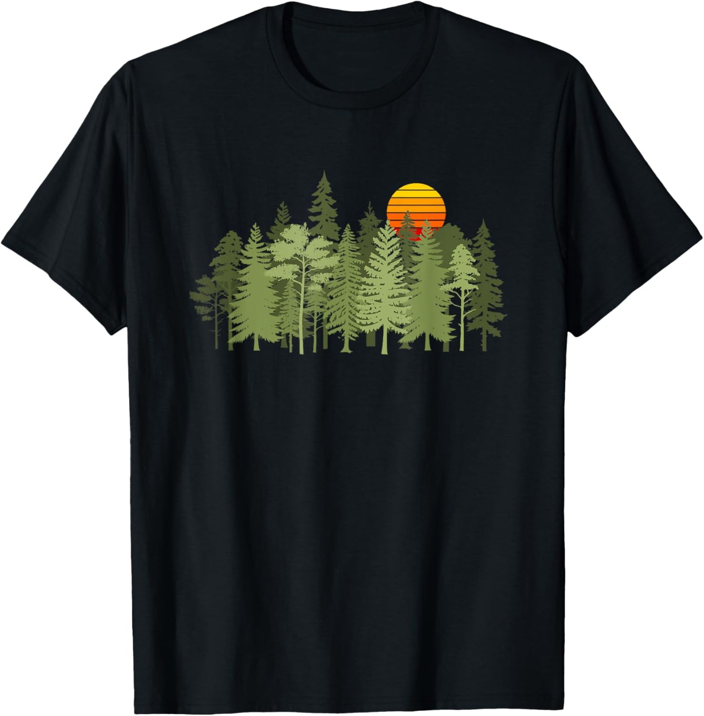 Trees Wildlife Nature Vintage Forest T-Shirt