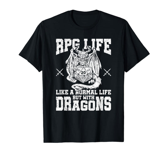 Funny RPG Life Definition Role Playing Tabletop RPG Gamer T-Shirt