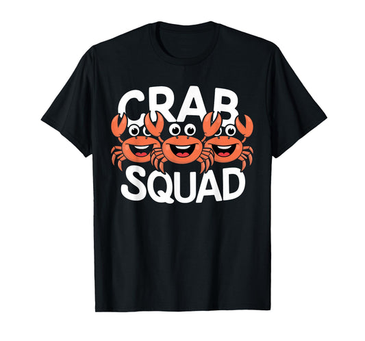Crab Squad Ocean Beach Summer Party Sea Crustacean Seafood T-Shirt