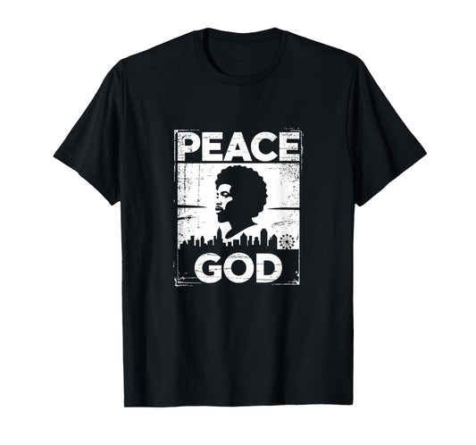 Peace God - 5 Percent Allah 7 Gods Earths Moorish T-Shirt