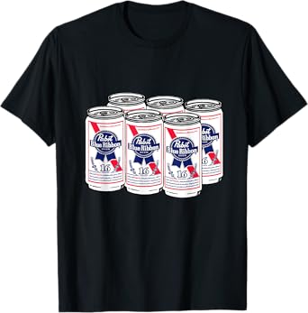 Pabst Blue Ribbon Cans Art T-Shirt