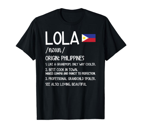 Lola Definition Lola Grandma Lola Grandmother T-Shirt