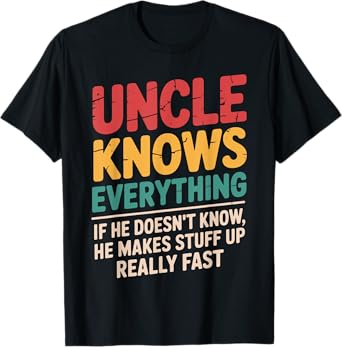 Cool Uncle Design For Uncle Men From Nephew Niece New Uncle T-Shirt