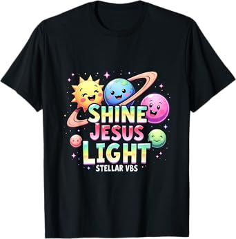 Stellar Space VBS 2025 Jesus Vacation School Camp Christian T-Shirt
