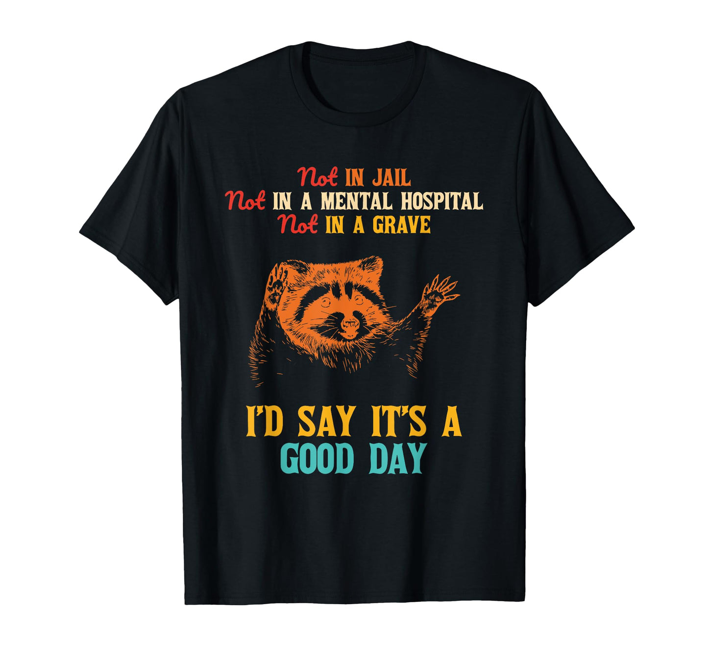 Not In Jail Not In A Mental Hospital Not In A Grave T-Shirt