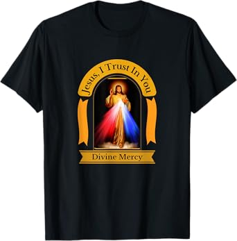 Divine Mercy Jesus I Trust In You Catholic T-Shirt