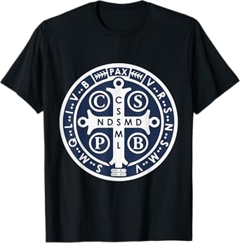 Spiritual Religious Christian Catholic St Benedict T-Shirt T-Shirt
