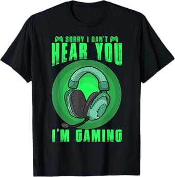 Funny Gamer Game Controller For Teens Boys Girl Video Gaming T-Shirt