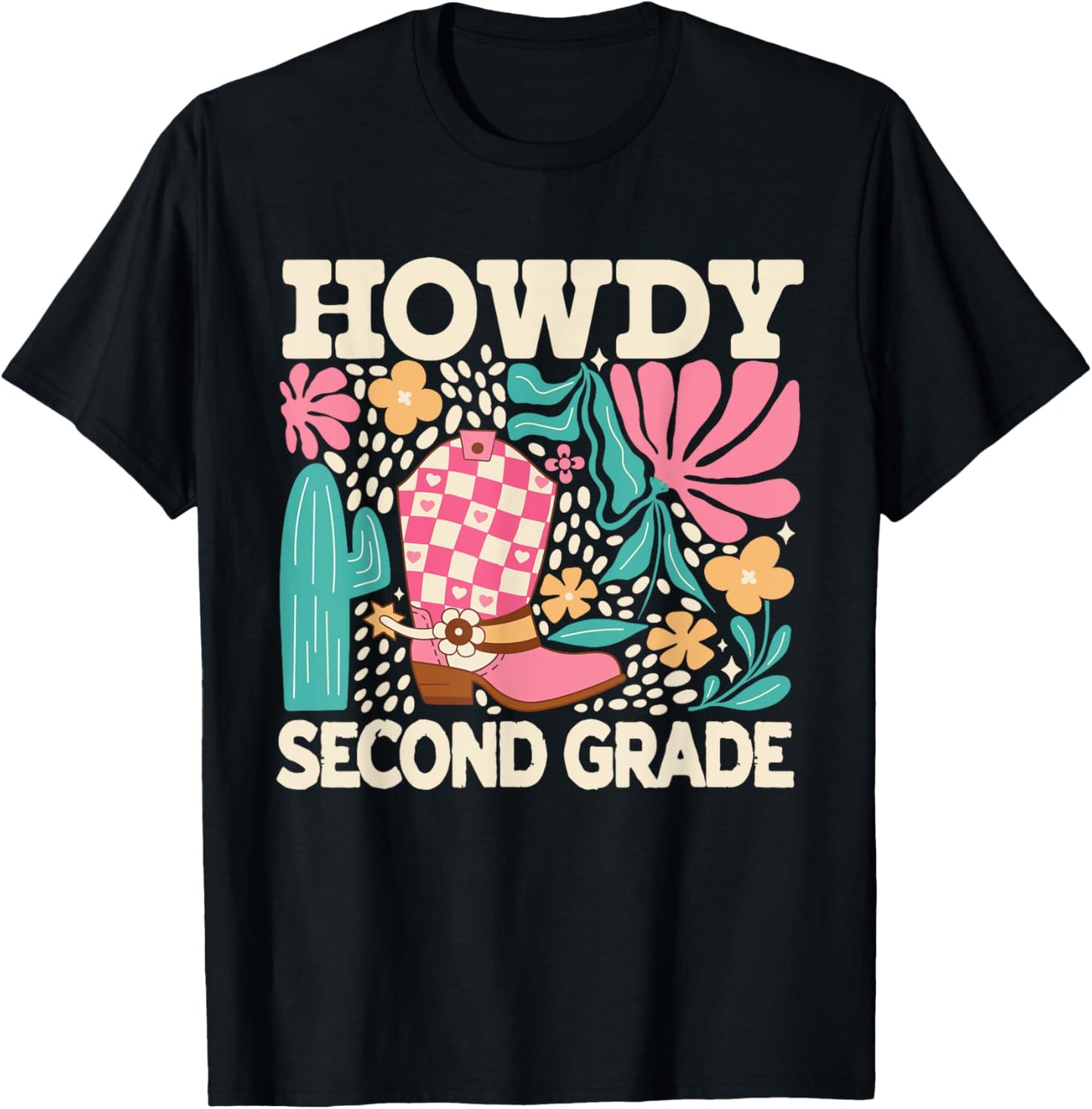 Howdy Cowgirls 2nd Grade Teacher Back to School Tee by TeeBrew