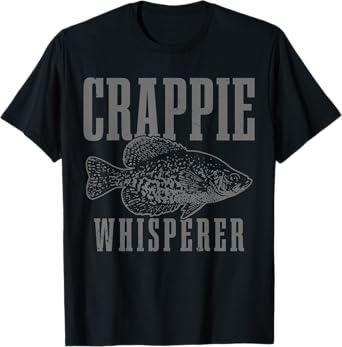 Crappie Whisperer Funny Vintage Crappie Fishing Fisherman T-Shirt