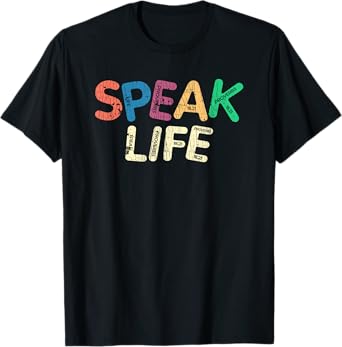 Speak Life Proverbs Cross Christian Quote T-Shirt