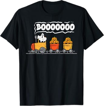 Halloween Train Ghost Boo Costume Toddler Boys Kids Youth T-Shirt