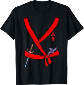 Ninja Costume Black Ninja Halloween Ninja Costume T-Shirt