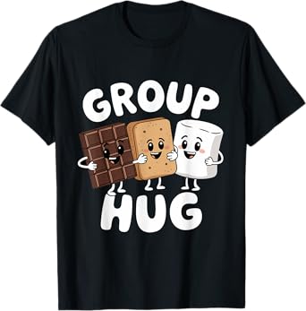 Group Hug Camping Smores Kawaii S'mores T-Shirt